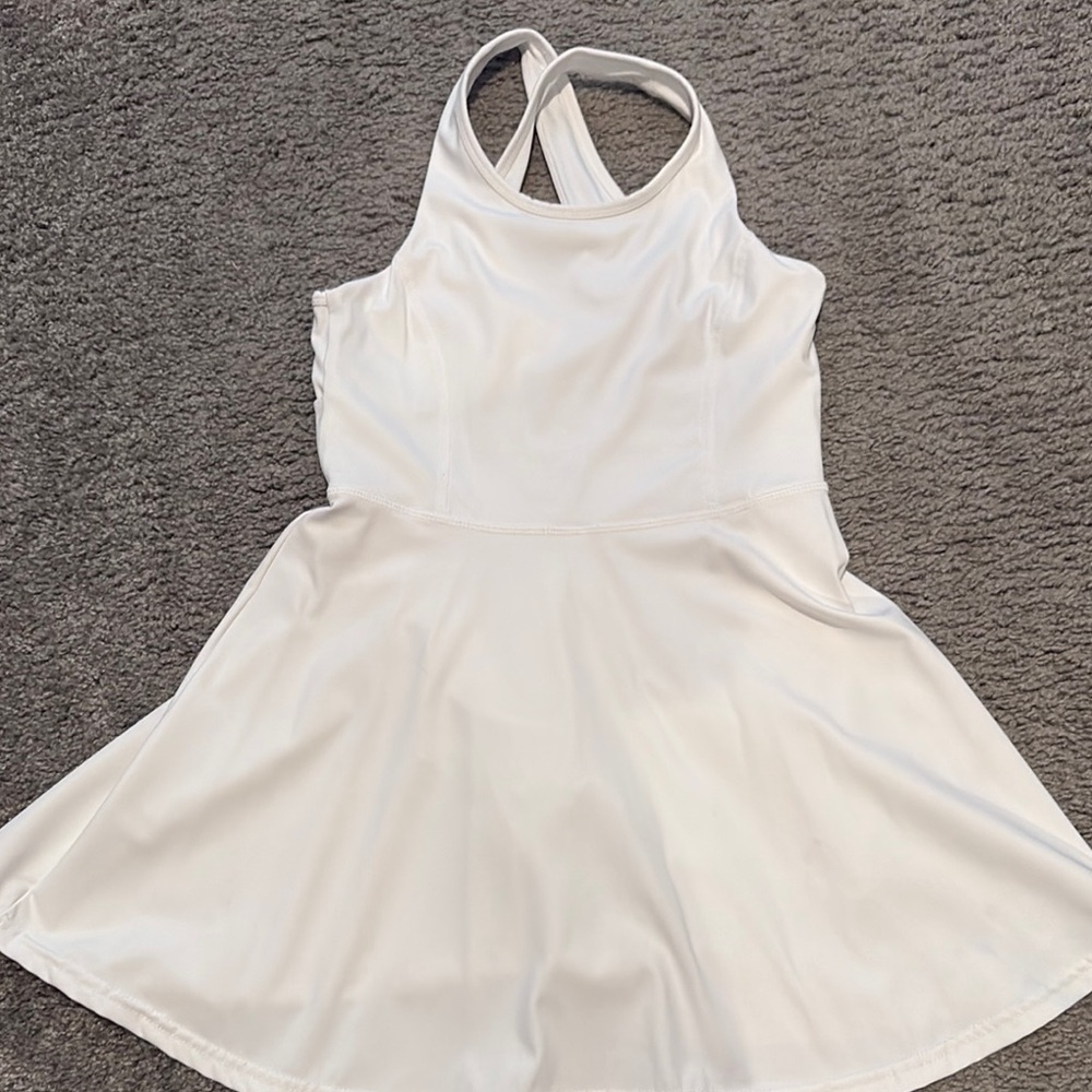 White Sleeveless Skater Dress